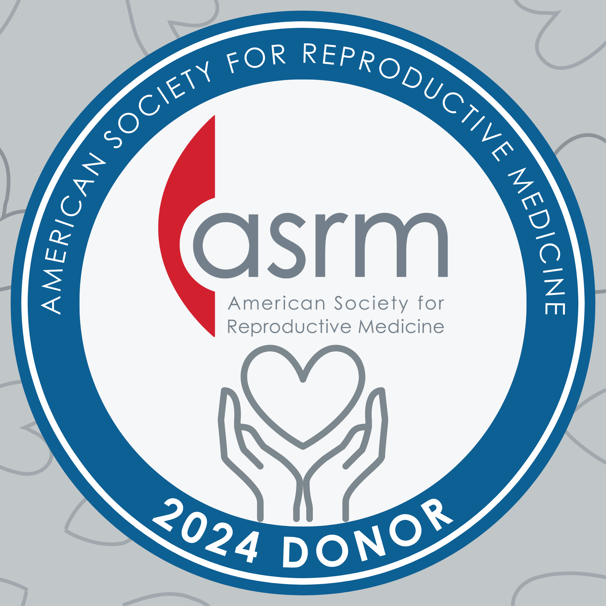 Donor Badges American Society for Reproductive Medicine ASRM